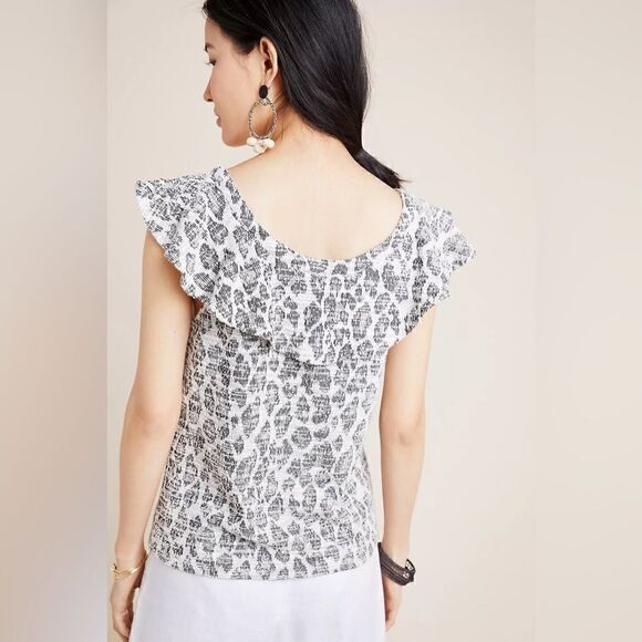 Anthropologie | Dolan | Savannah Ruffled Blouse | size medium - Picture 3 of 11